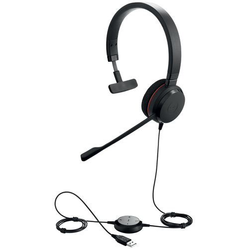 Jabra EVOLVE 20 UC Mono, Wired, Headset/Headphones, Black