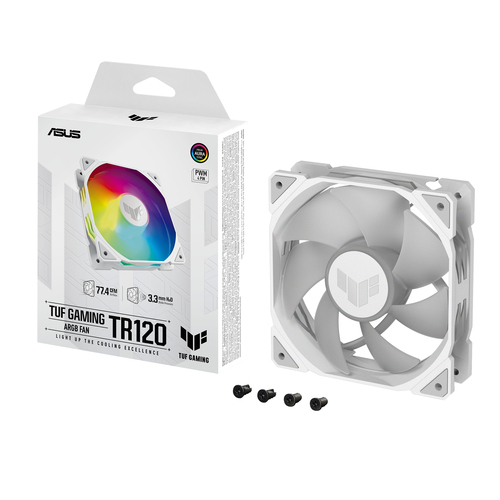 ASUS TUF GAMING TR120 ARGB 1-pack White, Air cooler