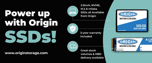 Origin Storage MZ-V9S2T0BW-OS 2TB M.2 NVMe Inception SSD, 3D TLC 80mm