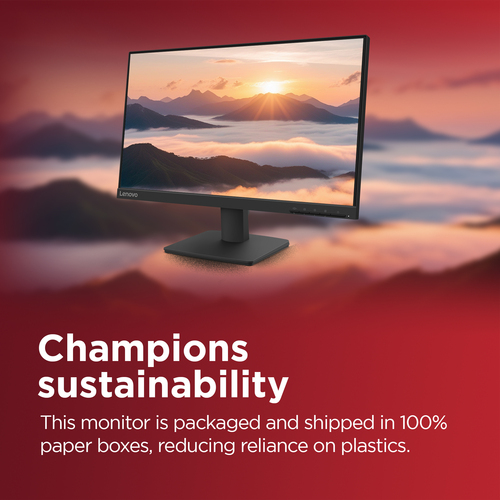 Lenovo L22-4e 21.5 inch monitor photo on office desk setup