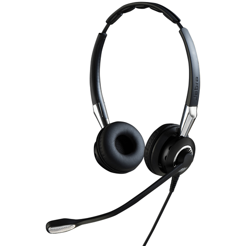 Jabra BIZ 2400 II Duo, Wired, Headset/Headphones, Black/Silver