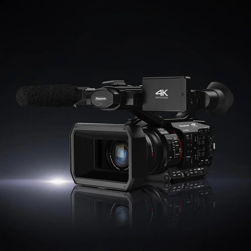 Panasonic HC-X20 4K Ultra HD camcorder connected for live streaming workflow