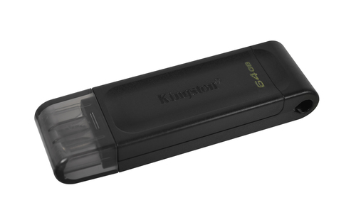 Kingston 64GB USB 3.2 Gen 1 Type-C flash drive close up