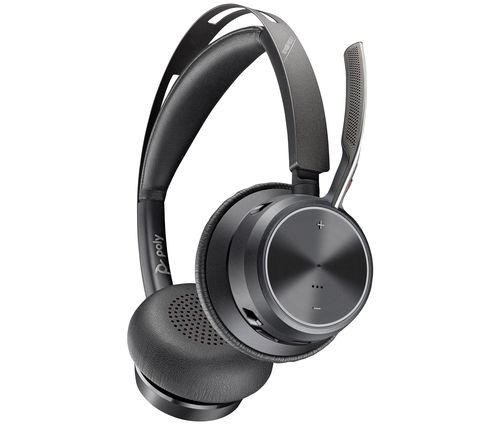 POLY Voyager Focus 2 (9T9J3AA) USB-C/A Adapter, Wireless, Headset/Headphones, Black