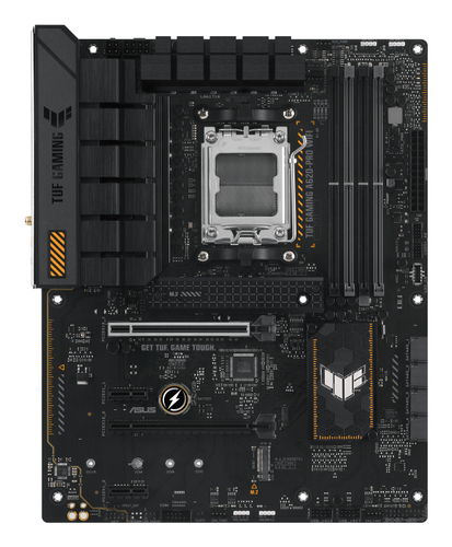 ASUS TUF Gaming A620-PRO WIFI AM5 socket close up