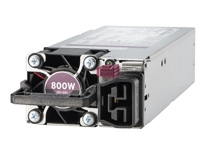 HPE (P39385-001), 800 W, 100 - 240 V, 50/60 Hz, 80 PLUS Platinum, Power Supply