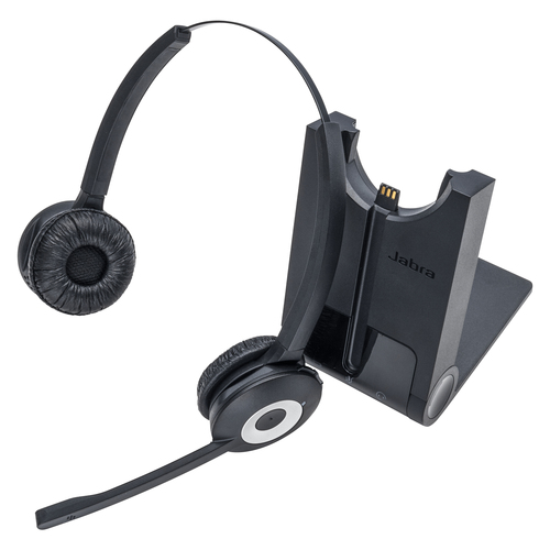 Jabra PRO 920 Duo, Wireless, Headset/Headphones, Black
