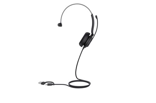 Yealink UH35 Mono UC USB-C/A, Wired, 20 - 20000 Hz, Headset/Headphones, Black