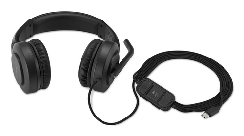 Kensington H1000 USB-C, Wired,  20 - 20000 Hz, Headset/Headphones, Black
