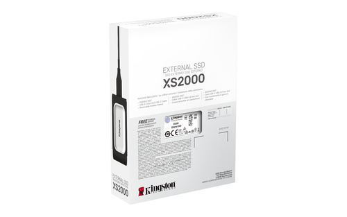 Kingston Technology 1000G XS2000, USB-C 3.2, 2000 MB/s Portable SSD