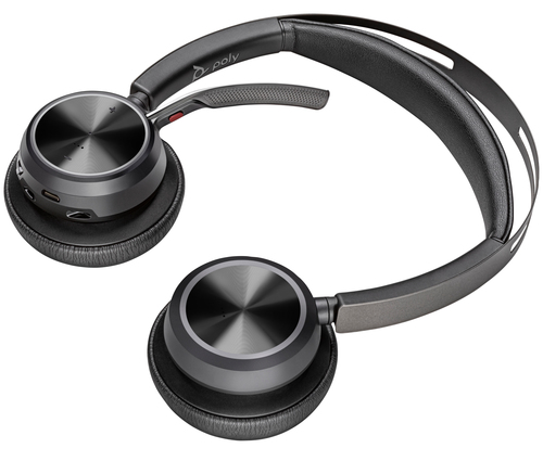 POLY Voyager Focus 2 (9T9J3AA) USB-C/A Adapter, Wireless, Headset/Headphones, Black