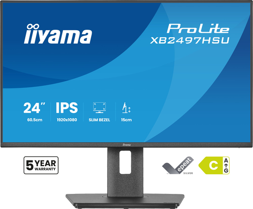 iiyama ProLite XB2497HSU-B1 23.8" 1920 x 1080 pixels Full HD LED Monitor Black