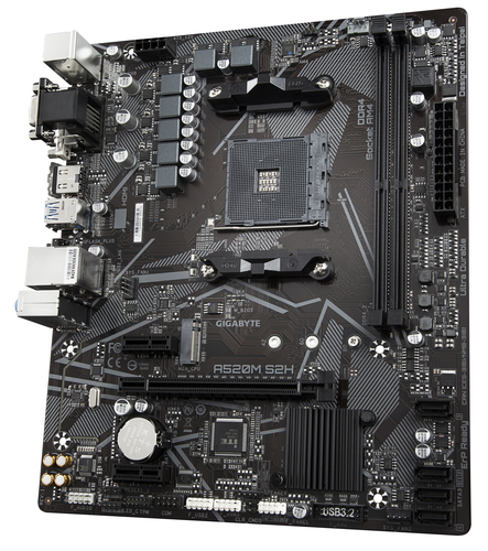 Gigabyte A520M S2H Micro ATX AM4 Motherboard