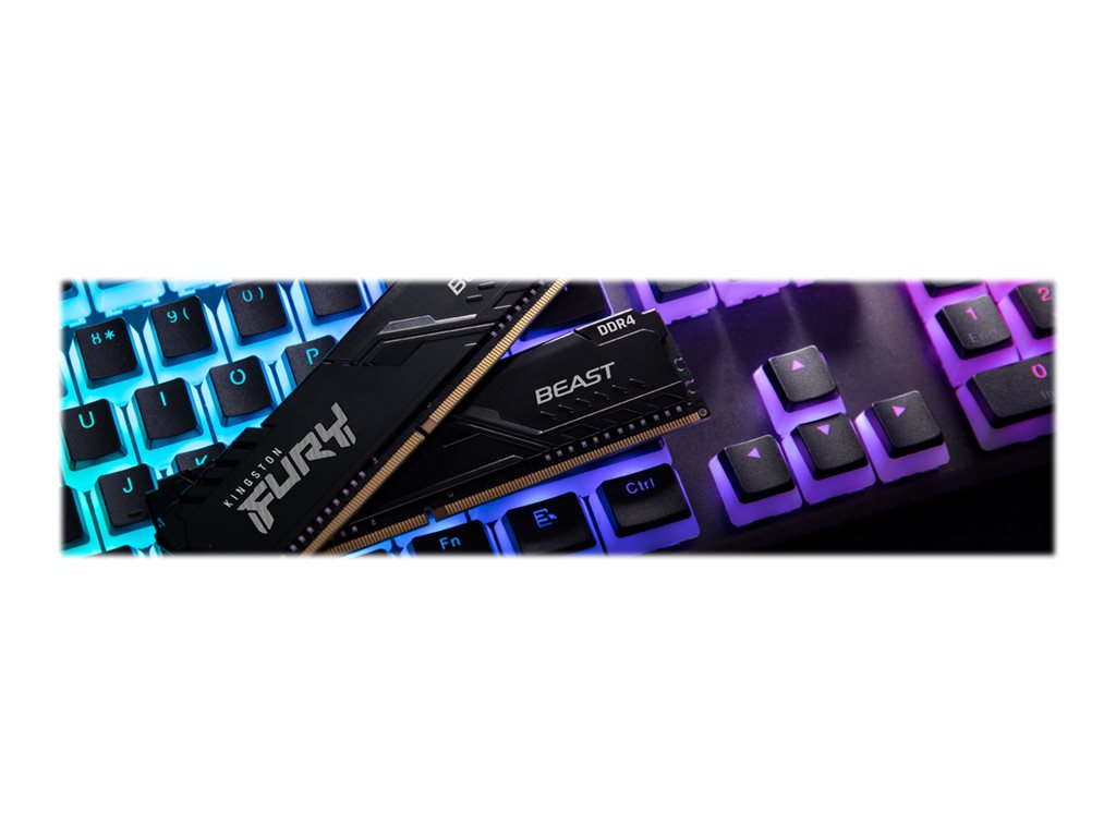 Kingston KF432C16BBK2/16 FURY Beast 16GB (2x8GB) DDR4 3200 MT/s DIMM Desktop Memory