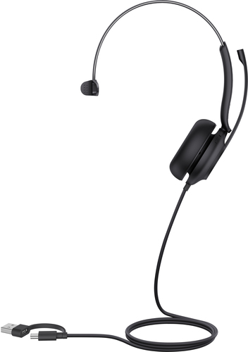 Yealink UH35 Mono USB-C/A, Wired, 20 - 20000 Hz, Headset/Headphones, Black