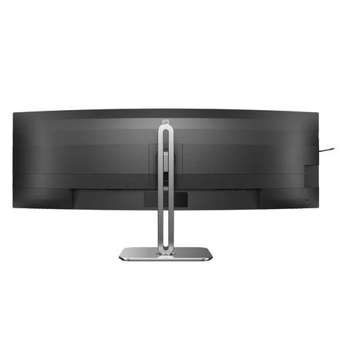 Philips curved LCD monitor with tilt and swivel adjustments for office setup