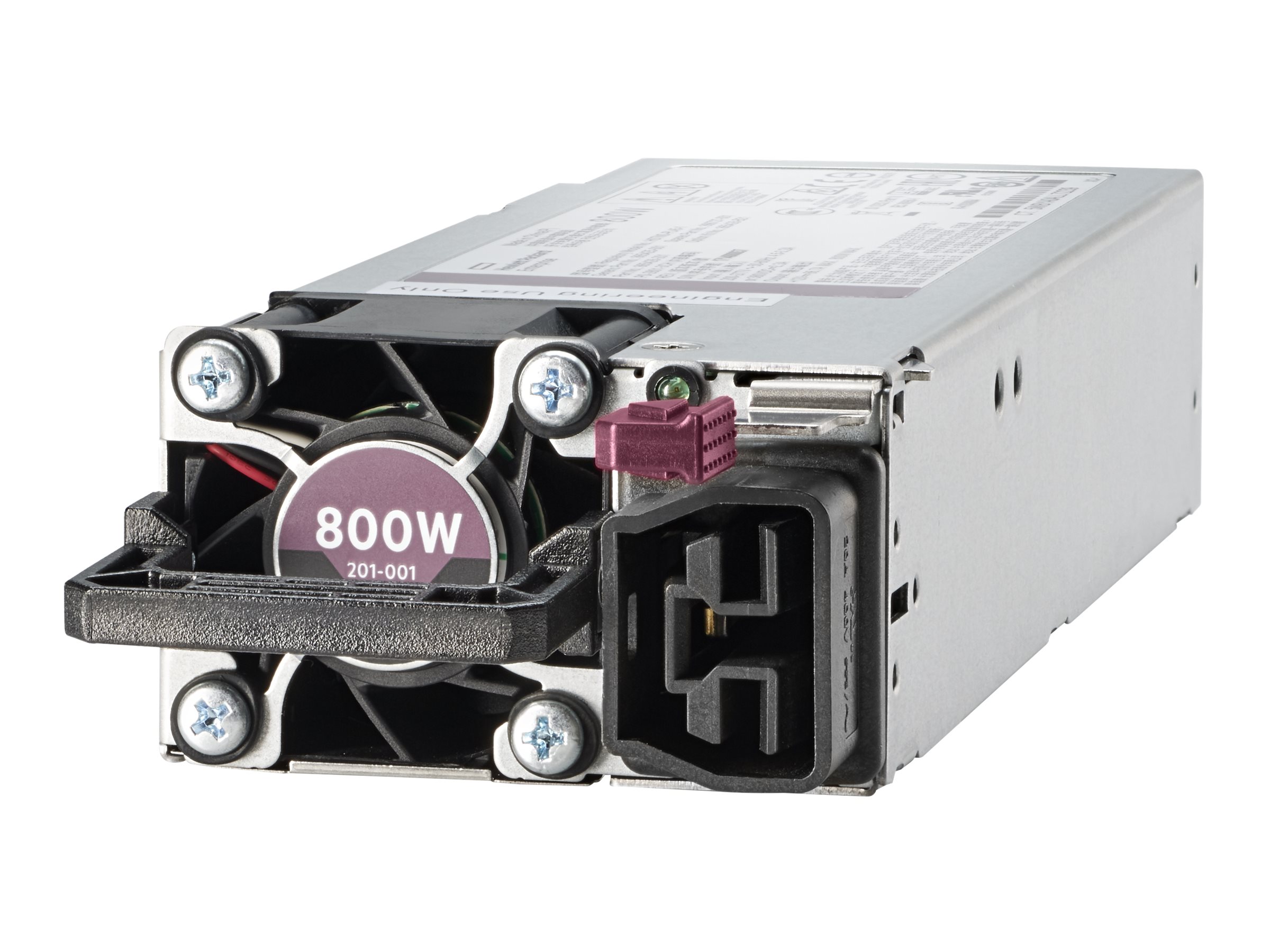 HPE (P39385-001), 800 W, 100 - 240 V, 50/60 Hz, 80 PLUS Platinum, Power Supply