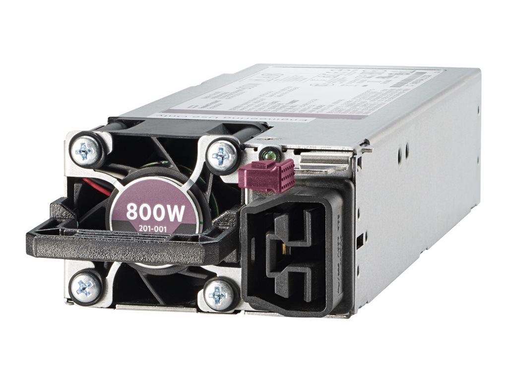 HPE (P39385-001), 800 W, 100 - 240 V, 50/60 Hz, 80 PLUS Platinum, Power Supply