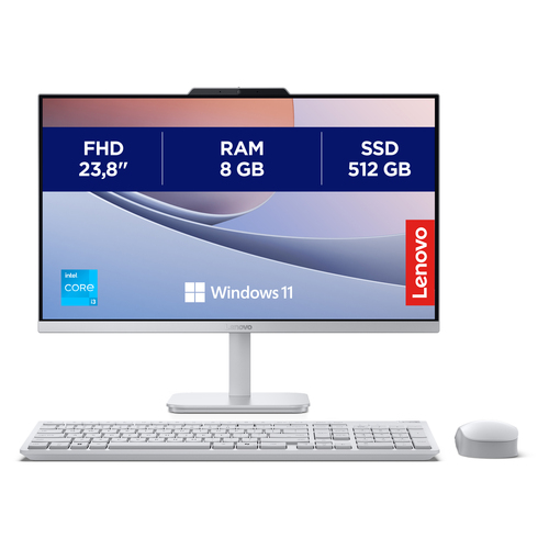 Lenovo (F0J60035UK) A100 23.8" FHD i3 8GB 512GB Windows 11 Home All-in-One PC