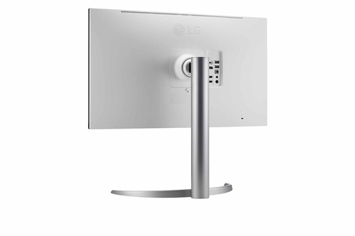 LG 27UQ850V W Ultra HD monitor image with slim bezel design