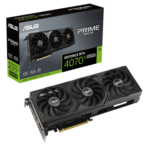 ASUS Prime GeForce RTX 4070 Ti SUPER OC Edition 16GB GDDR6X Graphics Card