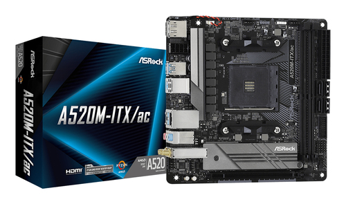 ASRock A520M-ITX/ac Mini ITX AM4 Motherboard
