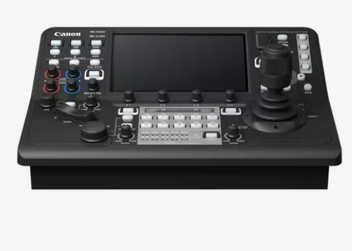 Canon RC-IP1000 wired remote controller for PTZ video conference cameras with touchscreen and joystick