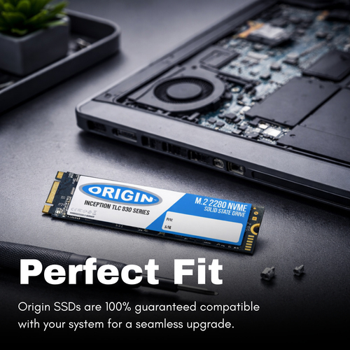 Origin Storage MZ-V9S2T0BW-OS 2TB M.2 NVMe Inception SSD, 3D TLC 80mm