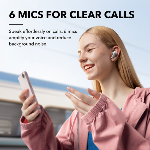 Anker Liberty 4 NC, Wireless, Calls/Music, Headset/Earpods, White