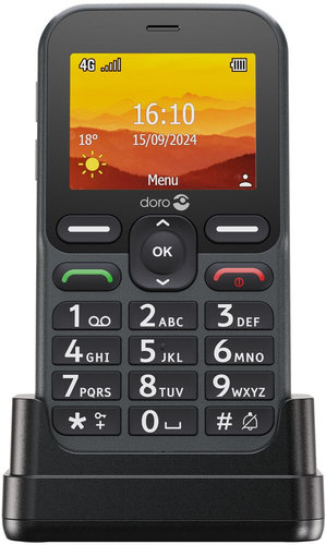 Doro Leva L10, Bar, Single SIM, 6.1 cm (2.4"), 2 MP, 1150 mAh, Graphite