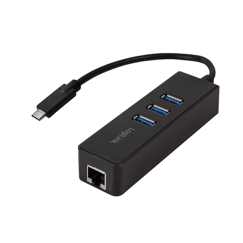 LogiLink UA0283 Wired USB Ethernet 1000 Mbit/s Black