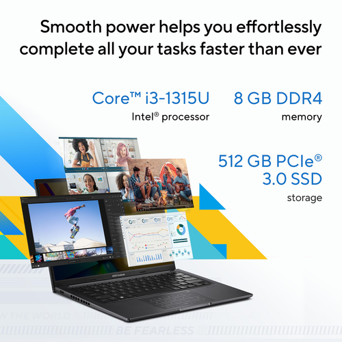 ASUS Vivobook 15 OLED, Intel Core i3 15.6" 8 GB, 512 GB, Windows 11 Home
