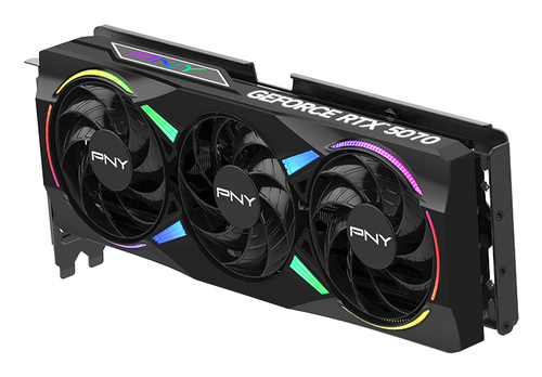 PNY GeForce RTX 5070 EPIC-X RGB OC ARGB 12GB GDDR7 Triple Fan Graphics Card