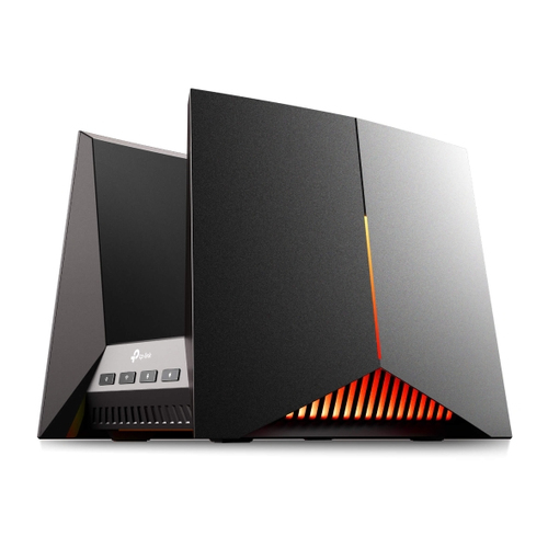 TP-Link Archer BE19000 tri-band Wi-Fi 7 gaming router in black for ultra-fast wireless connectivity