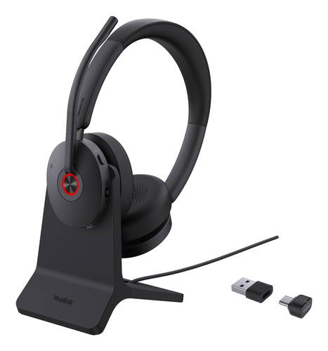 Yealink BH74 UC USB-C/A with stand, Wireless, Headset/Headphone, Black