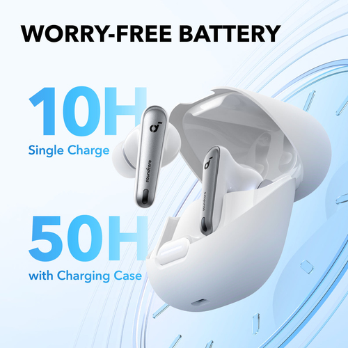 Anker Liberty 4 NC, Wireless, Calls/Music, Headset/Earpods, White