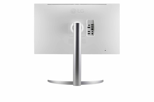 LG 27UQ850V W Ultra HD monitor image with slim bezel design
