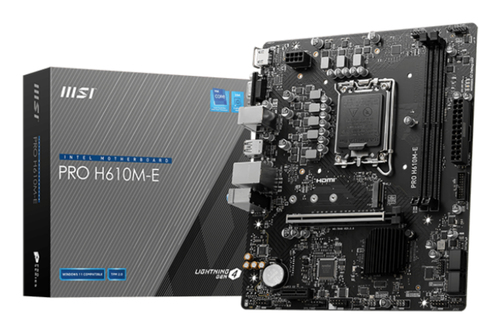 MSI PRO H610M-E Micro ATX LGA1700 Motherboard - Pondesk