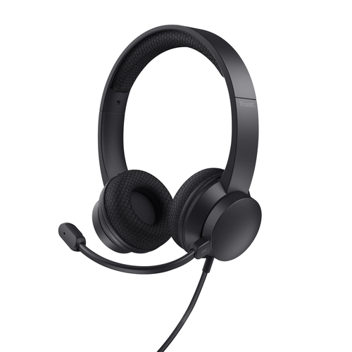 USB PC headset Trust HS-260 on-ear lightweight design