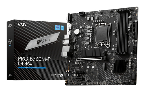MSI PRO B760M-P DDR4 Intel LGA1700 128 GB Micro ATX Motherboard