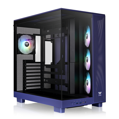 Thermaltake Tower 600 Black Gaming PC Case Midi Tower Tempered Glass RGB