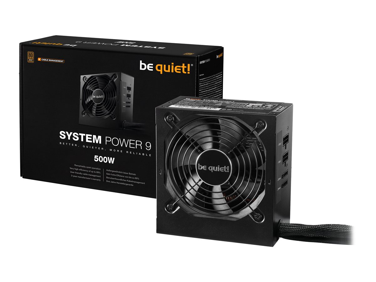 be quiet! System Power 9, 500W CM, 200 - 240 V, 50 Hz, 4 A, Power Supply