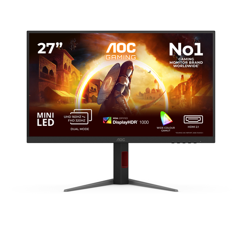 AOC G4 U27G4XM 27" 3840 x 2160 pixels 4K Ultra HD LED Monitor Black, Red