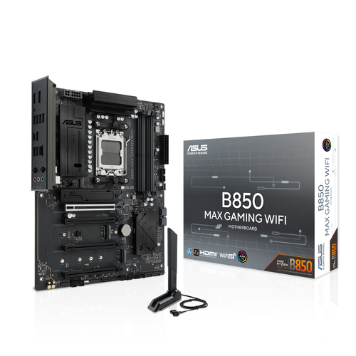 ASUS B850 MAX GAMING WIFI, AMD Socket AM5, DDR5-SDRAM, 256GB ATX Motherboard