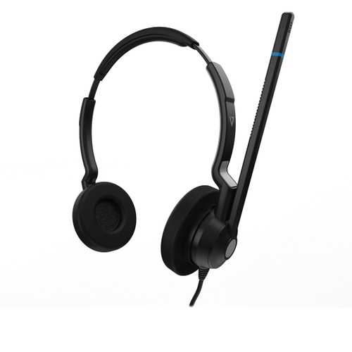 V7 (HQ511), Wired, 20 - 20000 Hz, Office Headset/Headphones, Black