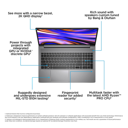 HP ZBook Power 15.6 G10 A  AMD Ryzen™ 9 PRO 4 GHz 15.6" 1920 x 1080 pixels 32 GB 1 TB