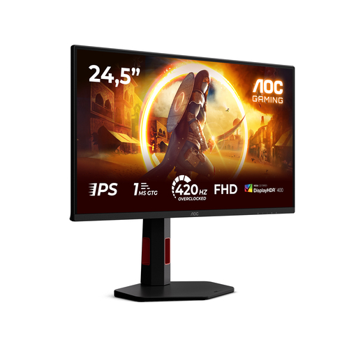 AOC G4 25G4KUR 24.5" 1920 x 1080 pixels Full HD LED Monitor 1 ms Black, Red