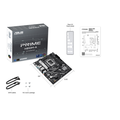 Asus PRIME H810M-A-CSM Micro ATX LGA1851 Motherboard
