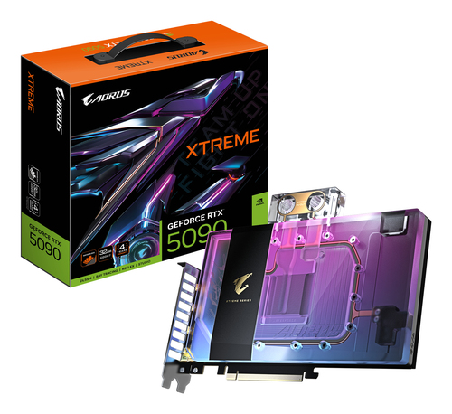 GIGABYTE AORUS GeForce RTX 5090 XTREME Waterforce WB 32GB GDDR7 Graphics Card