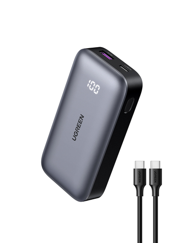 Ugreen 10000mAh Mini Powerbank Quick Charging 30W, Grey